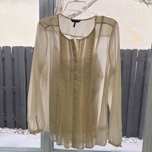 Daisy Fuentes Elegant Beige Blouse